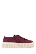 Maroon Logo Sneakers 1