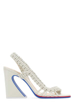 White Braided  Heels 1