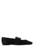Black Logo Ballet Flat 1