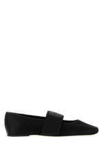Black Logo Ballet Flat 1