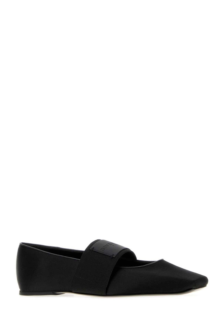 Black Logo Ballet Flat 2