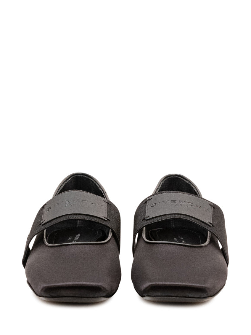 Black Logo Ballet Flat 3