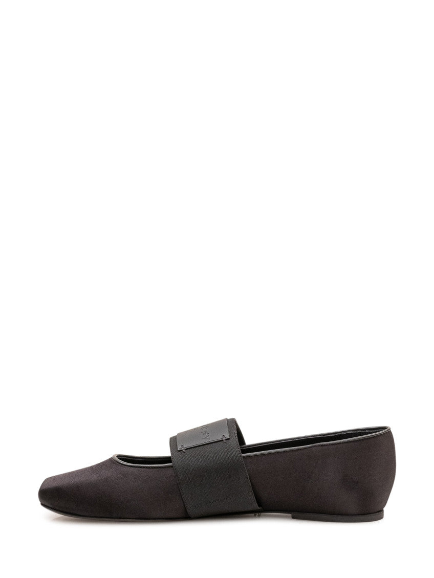 Black Logo Ballet Flat 4