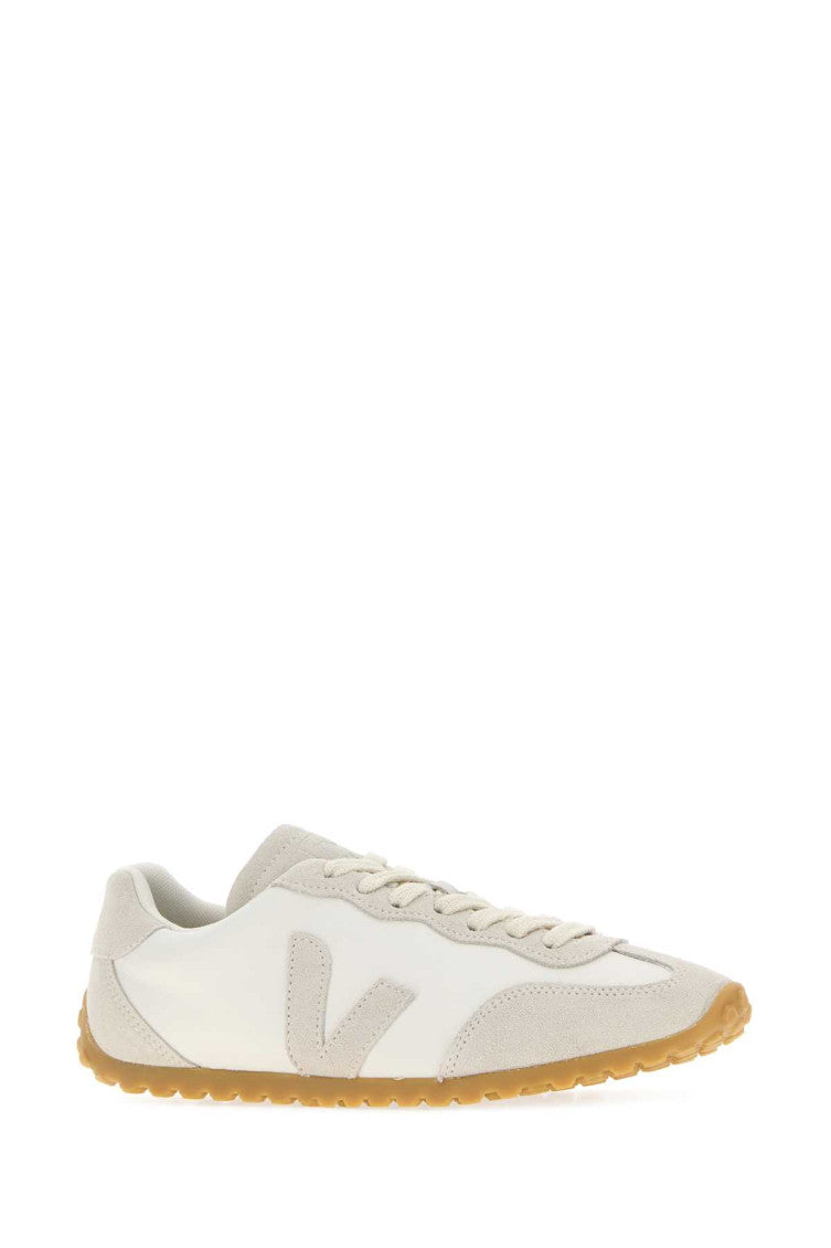 White Color Block Sneakers 2