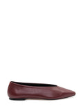 Red Slip On Ballet Flats 1