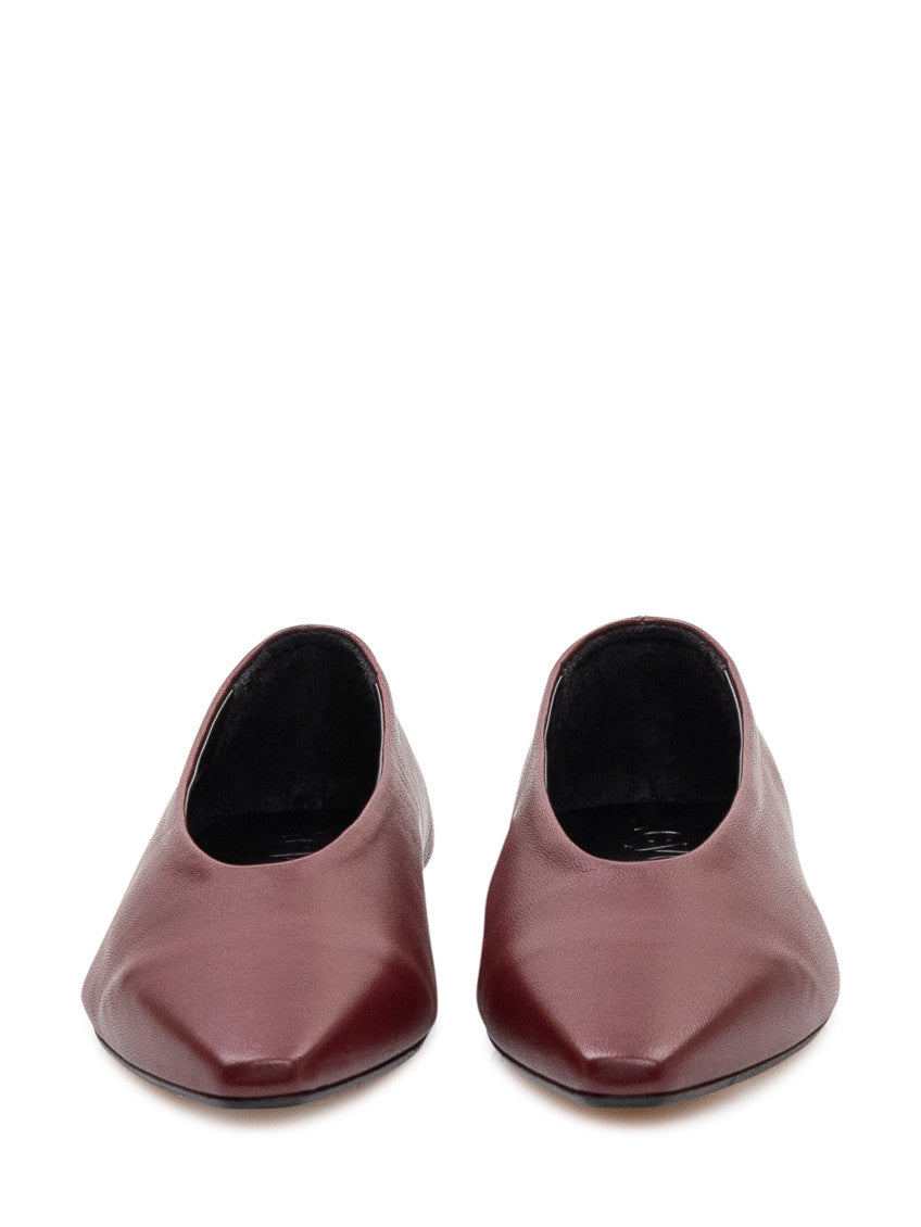 Red Slip On Ballet Flats 2