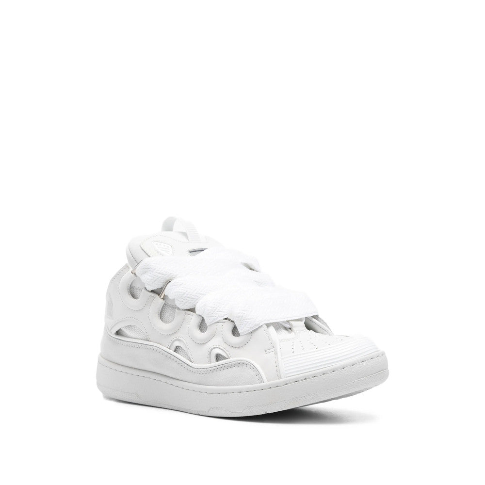 White Logo Drag Sneakers 3