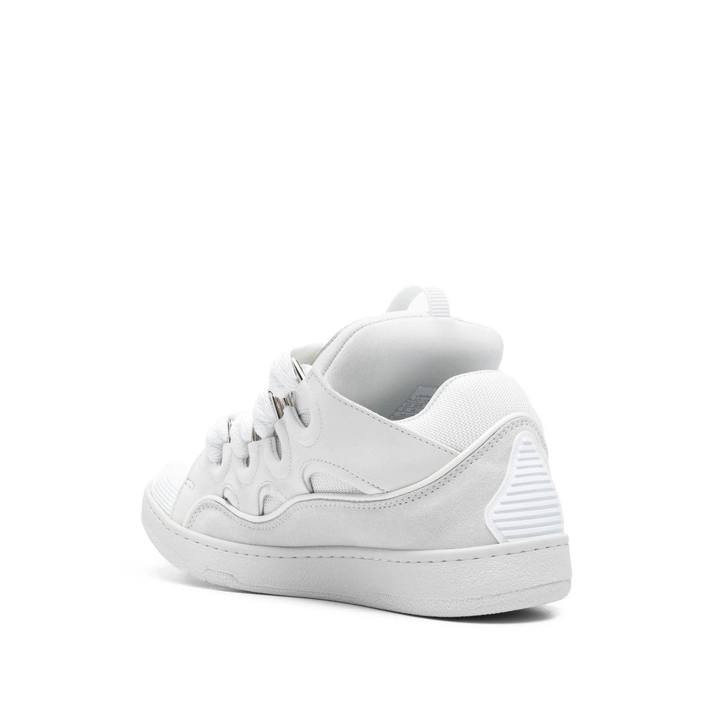 White Logo Drag Sneakers 4