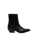 Black Embroidered Western Boots 1