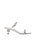 Silver Slip On Heels 1