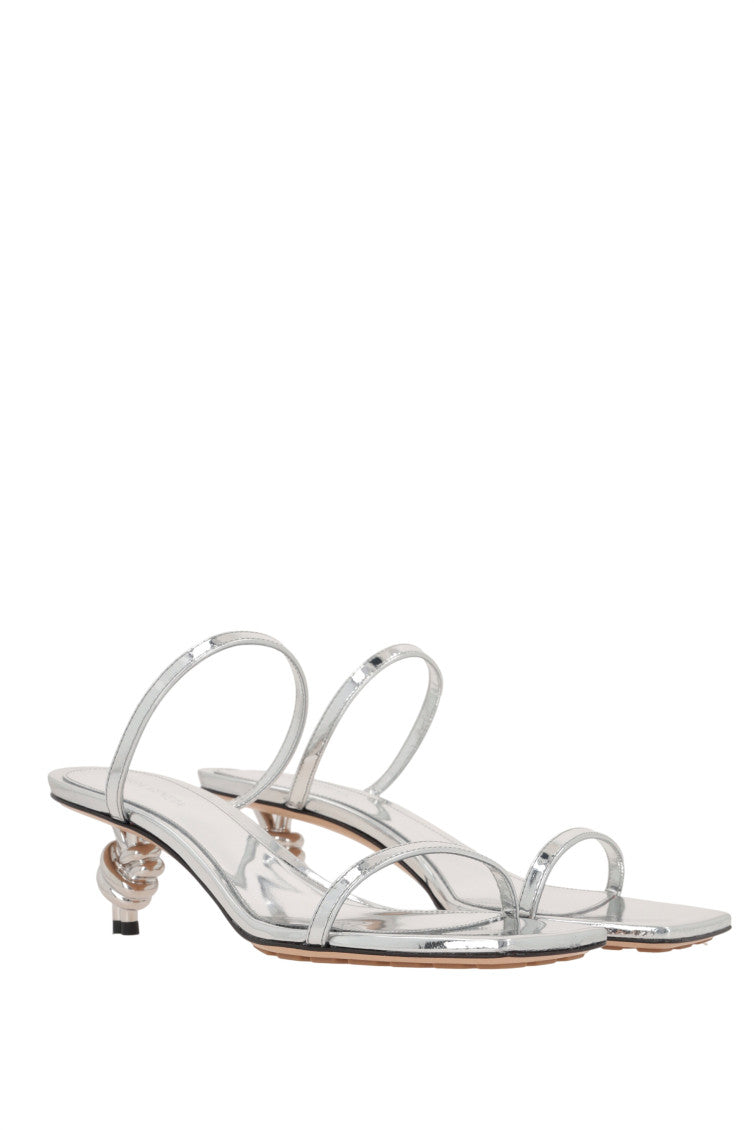 Silver Slip On Heels 2