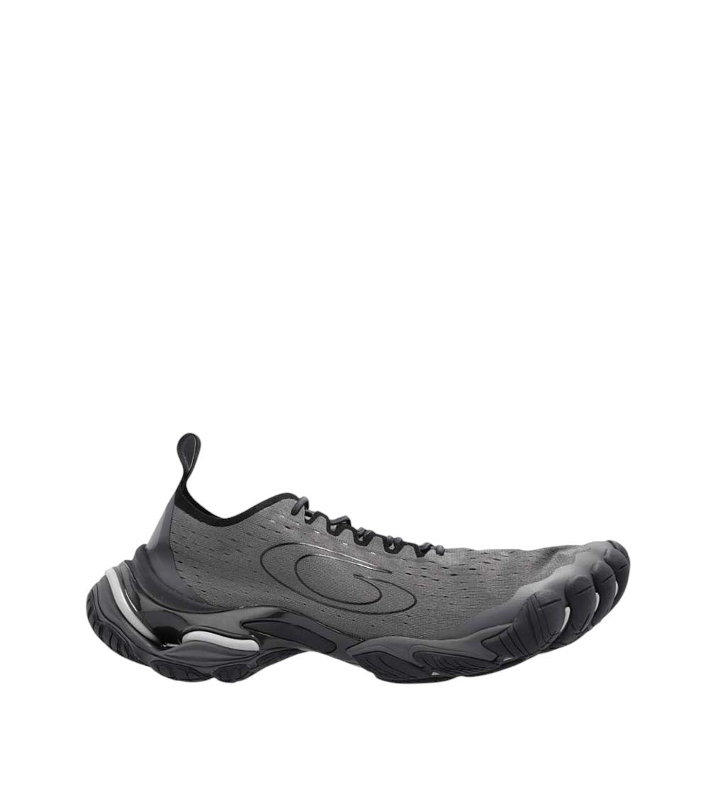 Grey Lace Up Sneakers 1