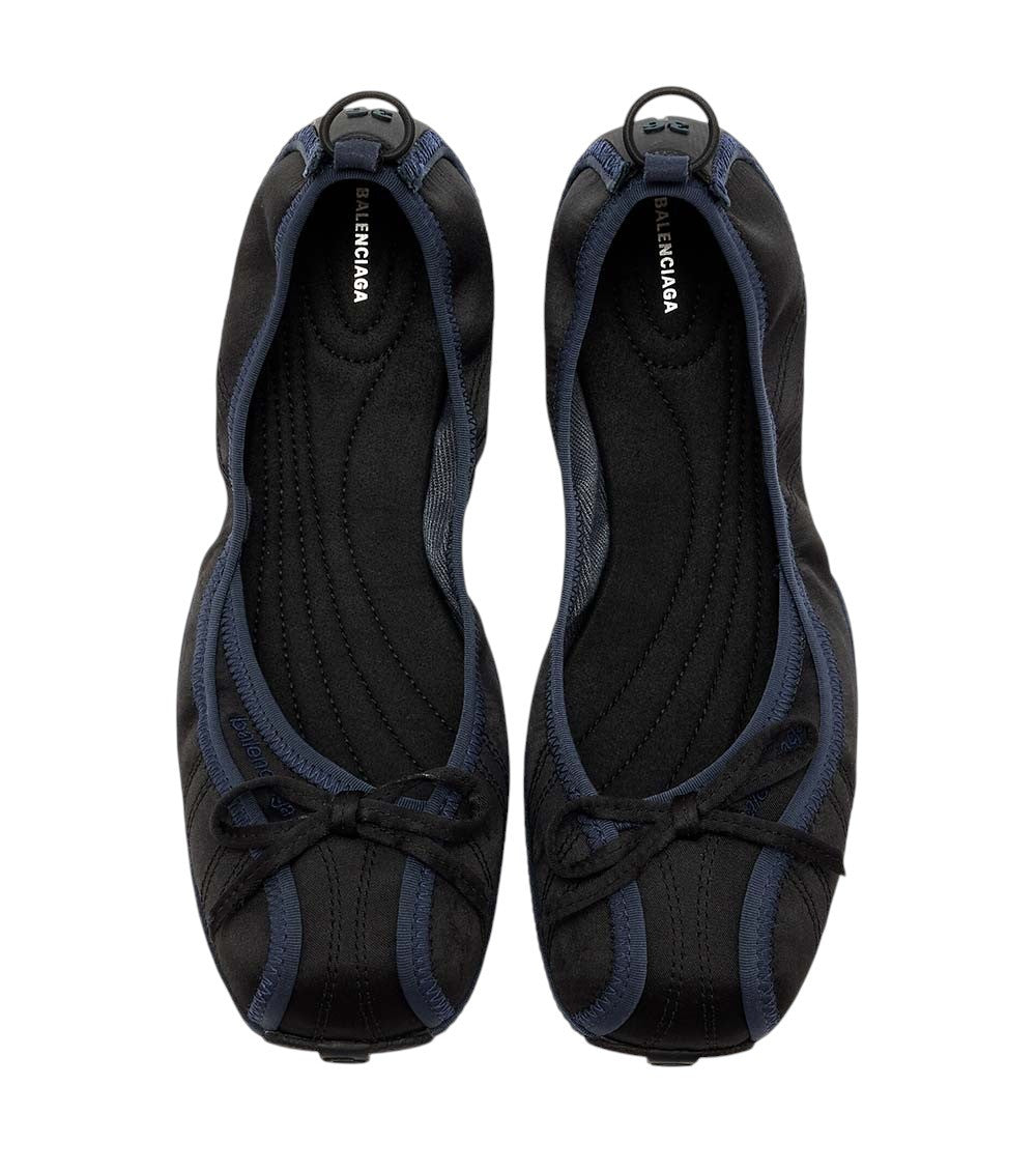 Black Bow Ballet Flats 2