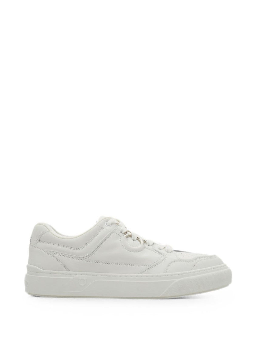 White Leather Sneakers 1