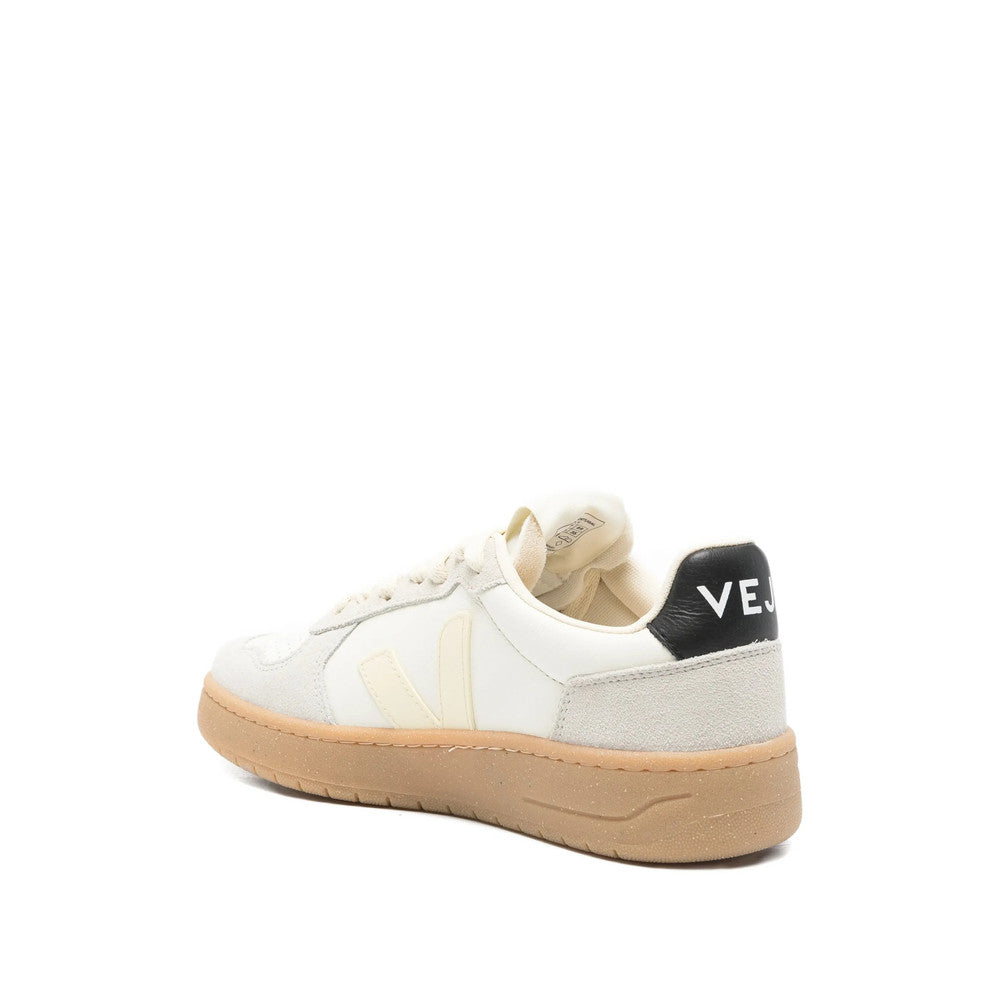 White Color Block Sneakers 3