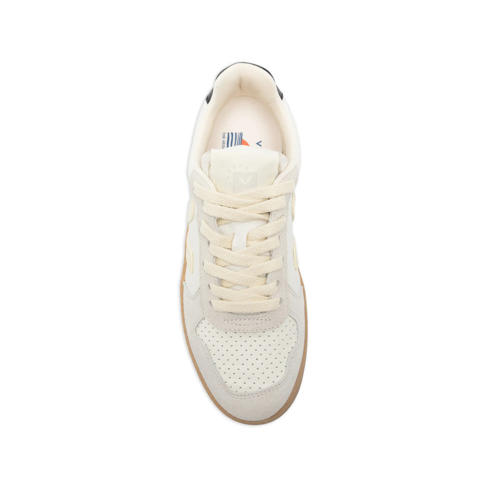 White Color Block Sneakers 4