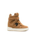 Brown Perforated Balskee Sneakers 1