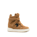 Brown Perforated Balskee Sneakers 1