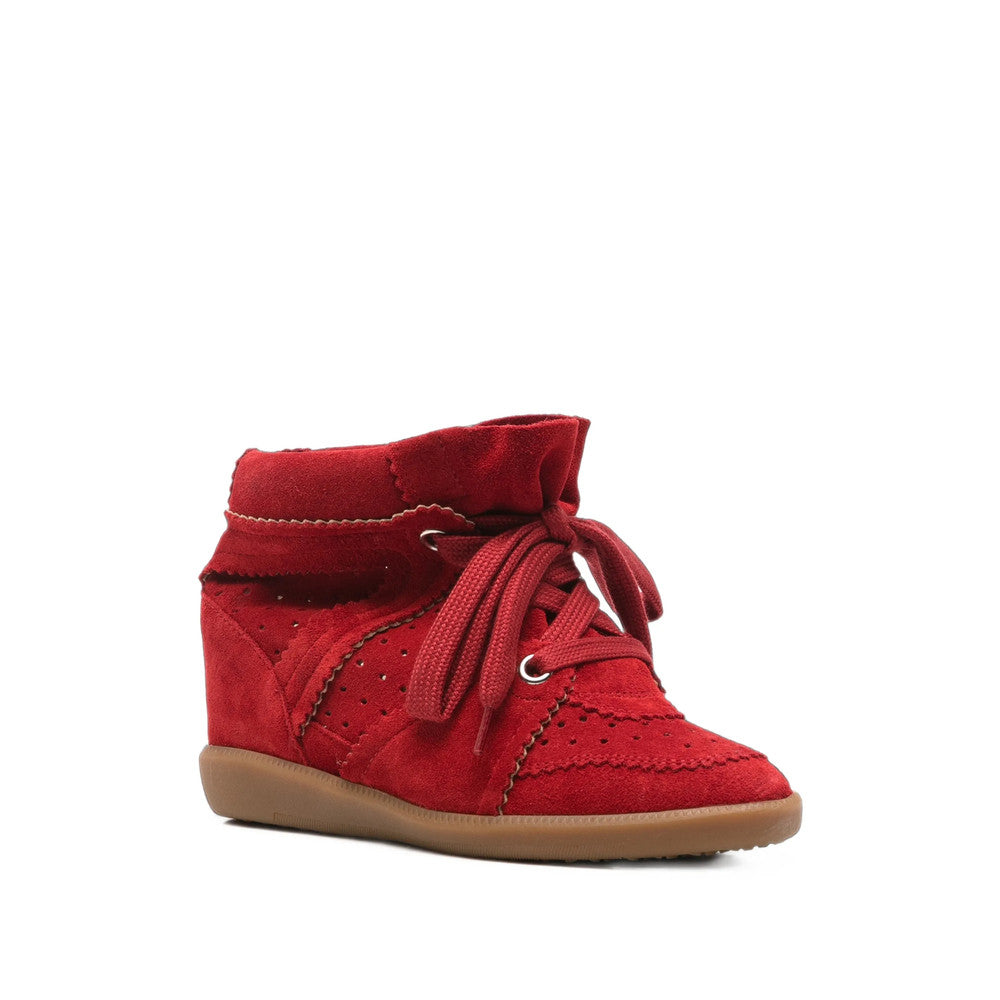 Red Perforated Sneakers 2