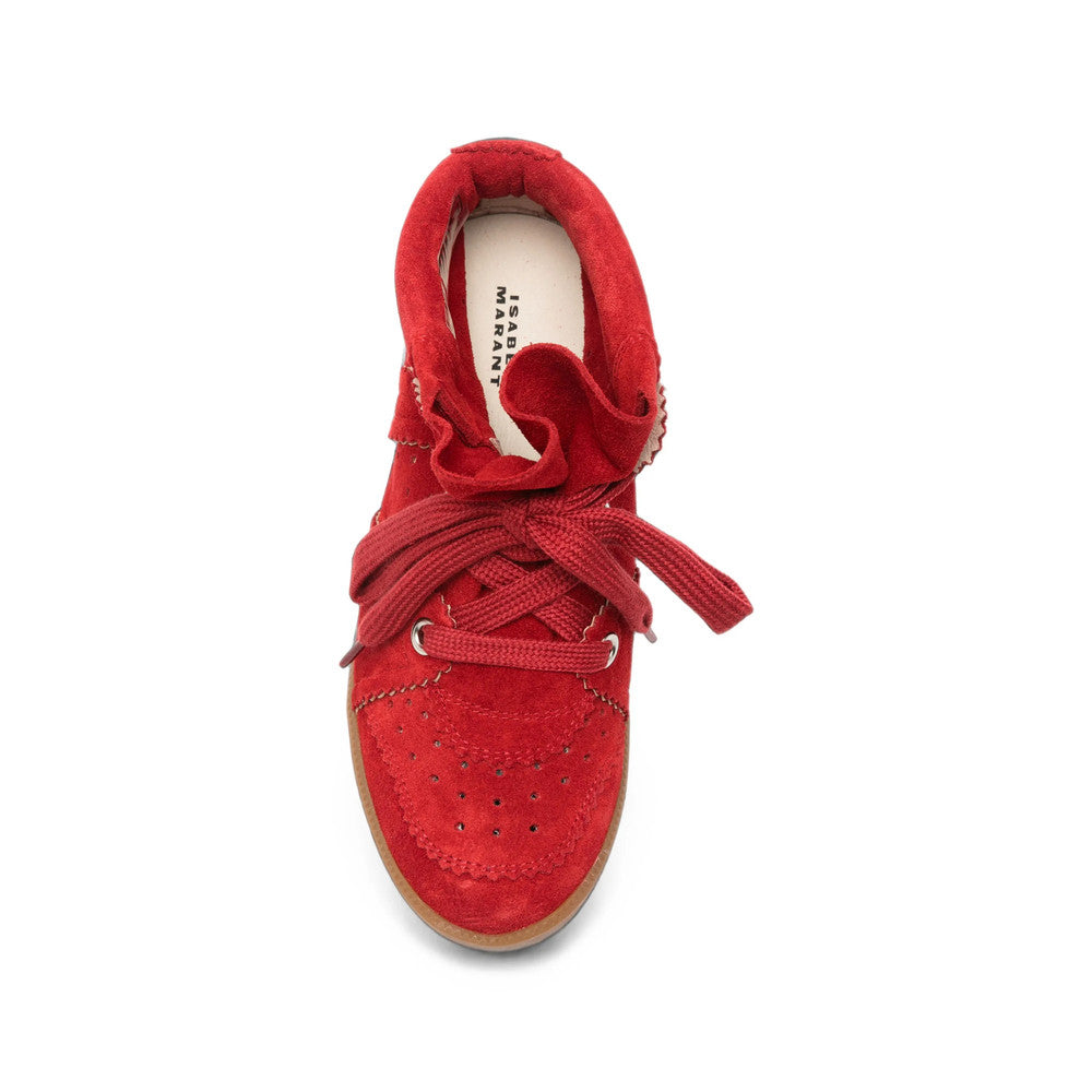 Red Perforated Sneakers 3