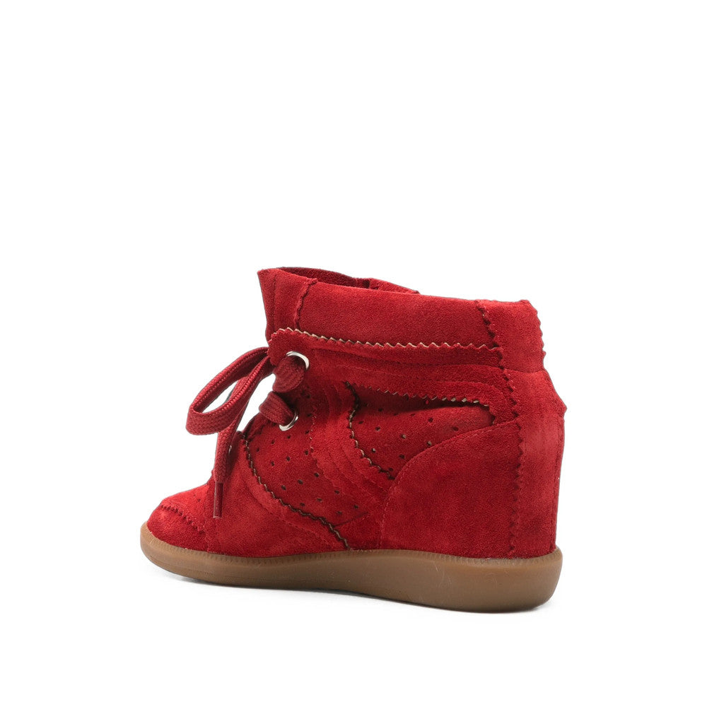 Red Perforated Sneakers 4