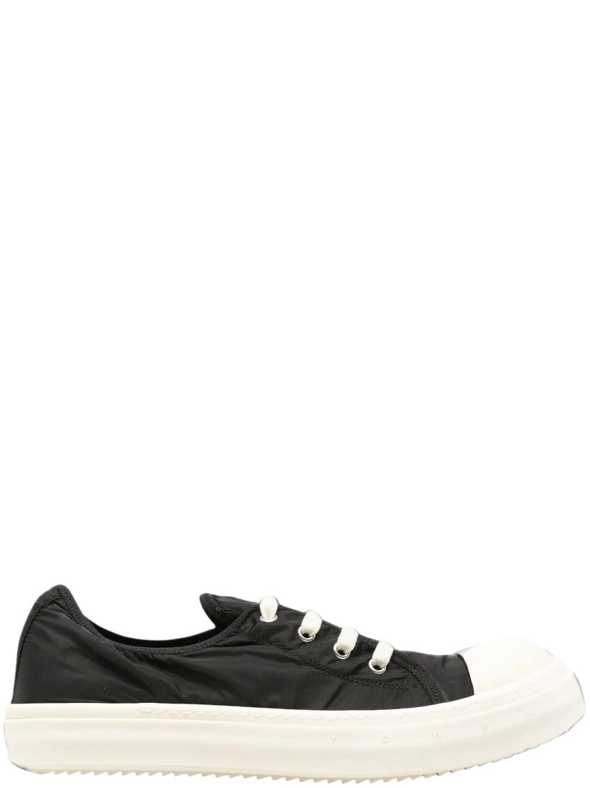 Black Lace Up Low-top Sneakers 1