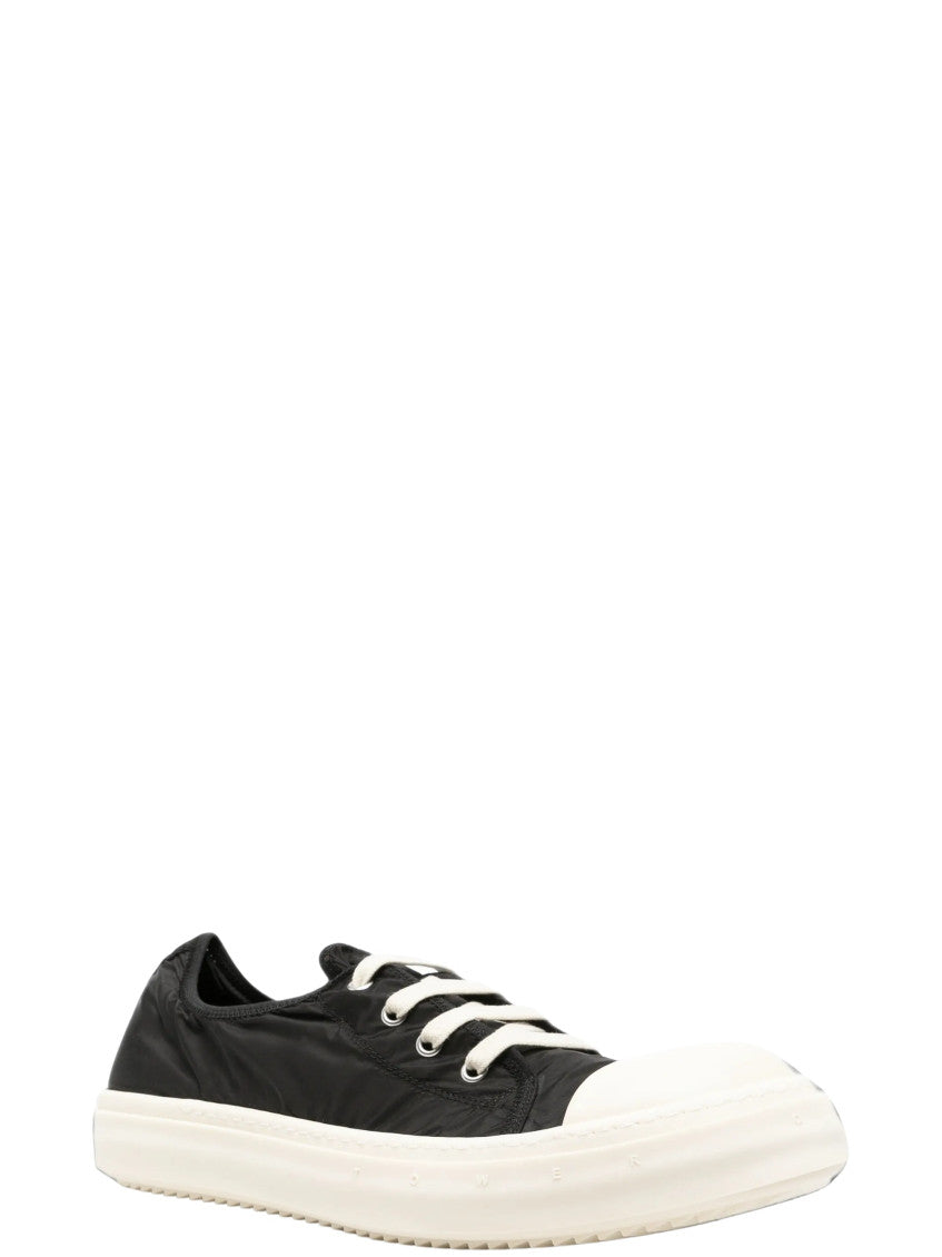 Black Lace Up Low-top Sneakers 2