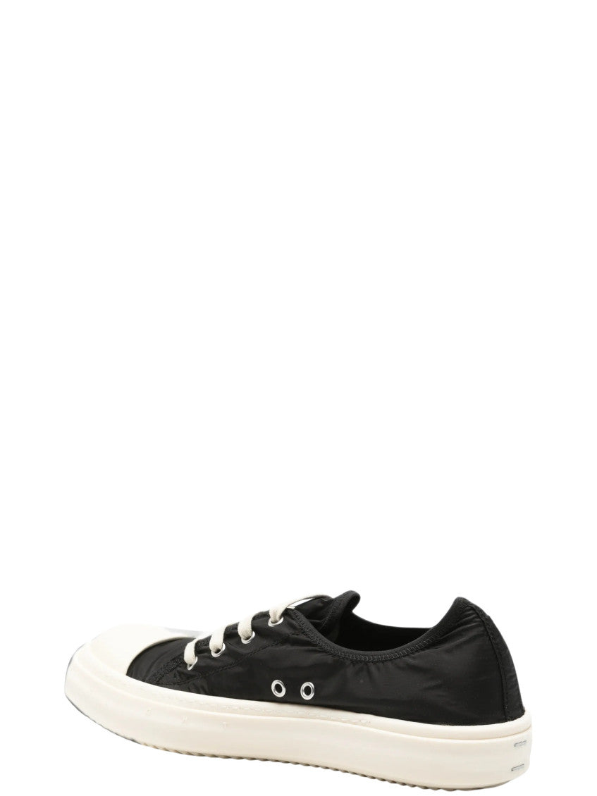 Black Lace Up Low-top Sneakers 3