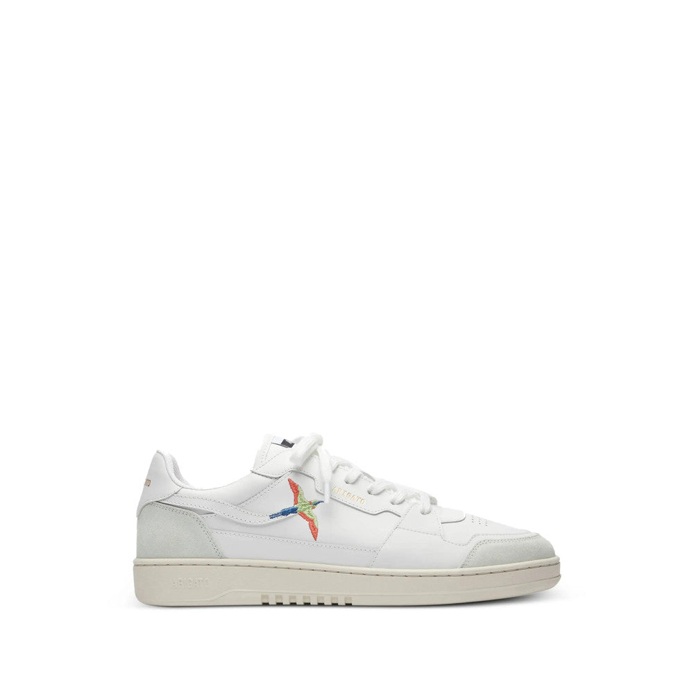 White Embroidered Dice Lo Sneaker 1
