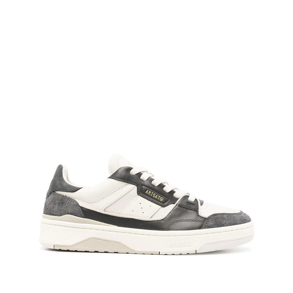 White Color Block Clay Sneakers 1