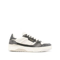 White Color Block Clay Sneakers 1