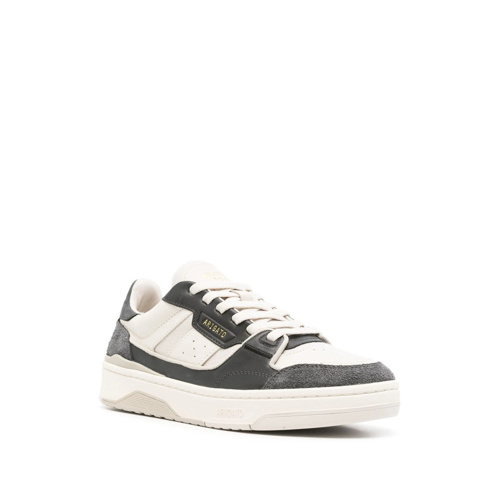 White Color Block Clay Sneakers 2