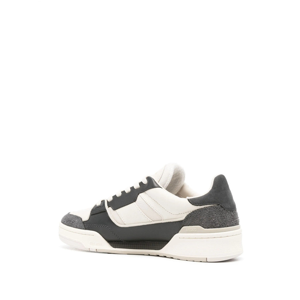 White Color Block Clay Sneakers 3