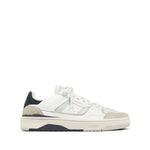 White Color Block Clay Sneakers 1