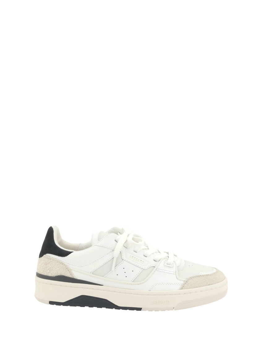 White Perforated Clay Sneakers 1