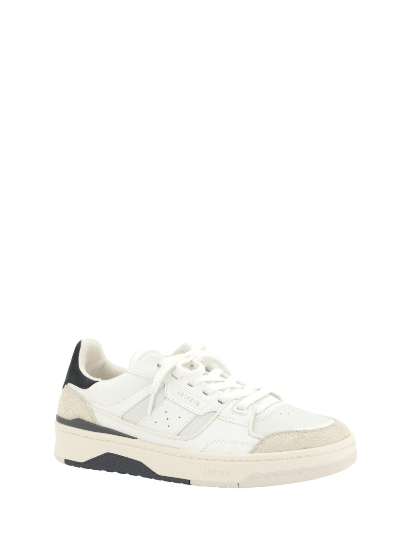 White Perforated Clay Sneakers 2