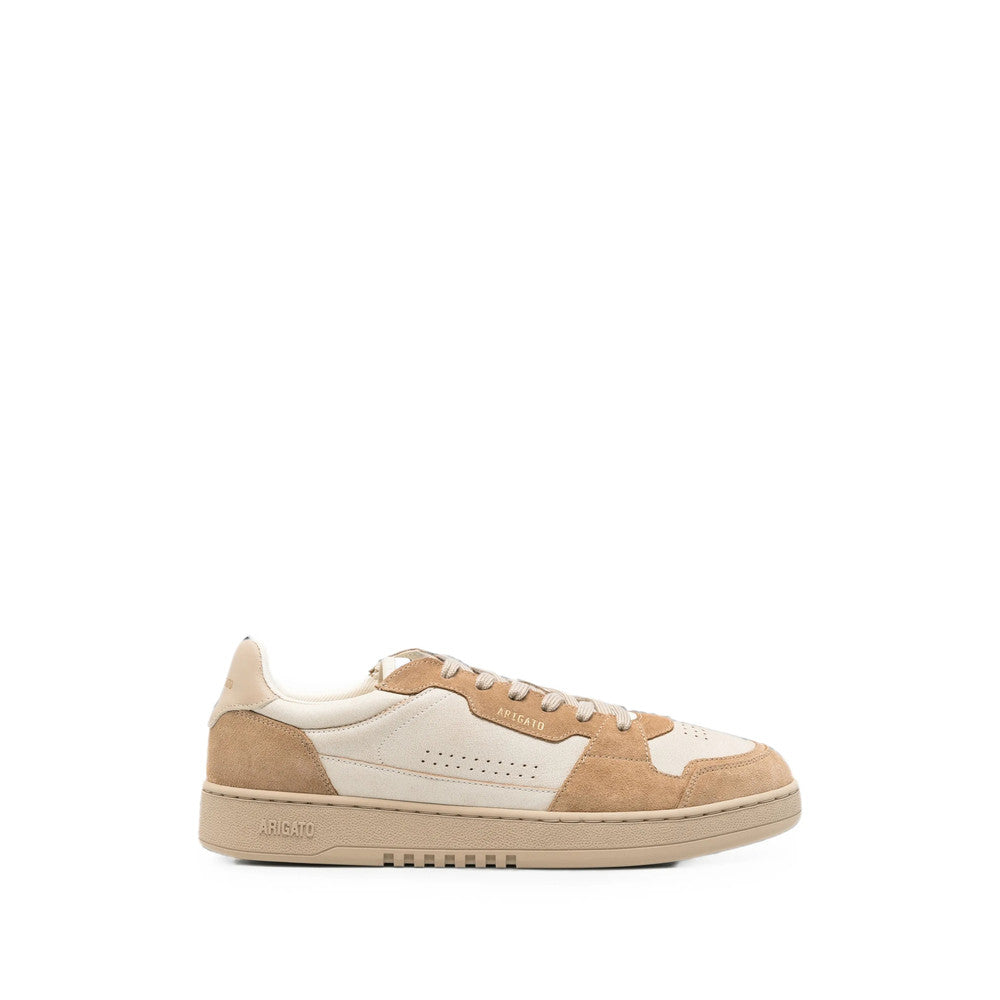Beige Color Block Dice  Sneakers 1