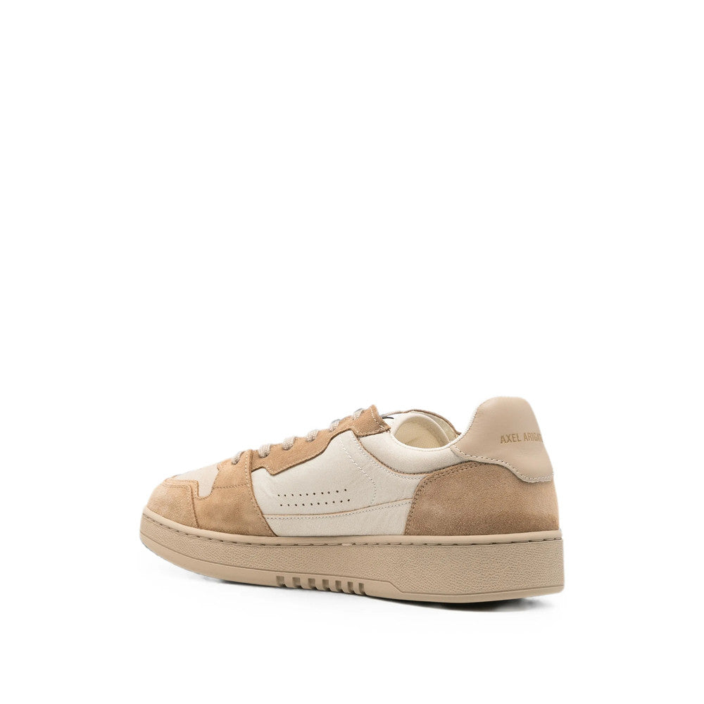 Beige Color Block Dice  Sneakers 3