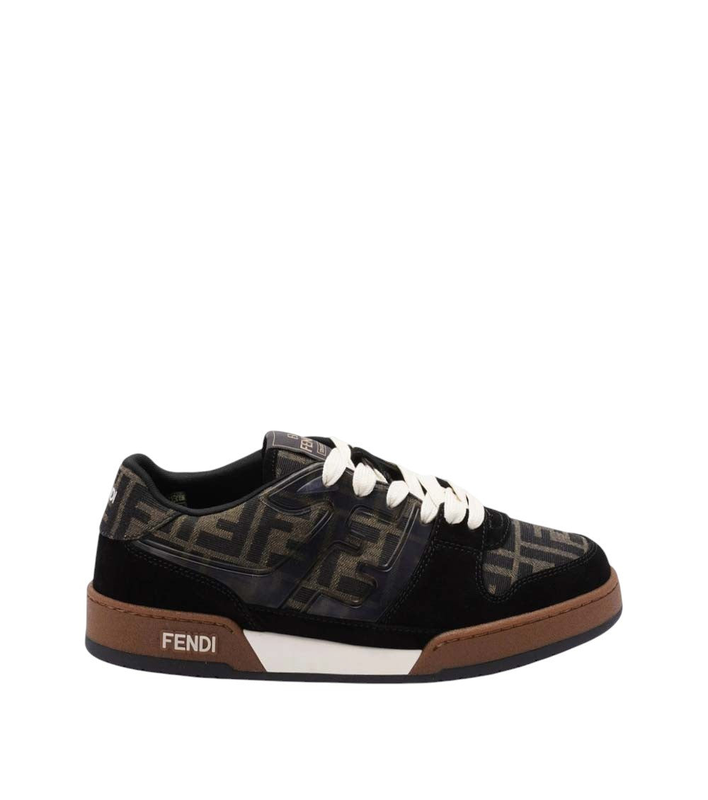 Black Logo Match Sneakers 1
