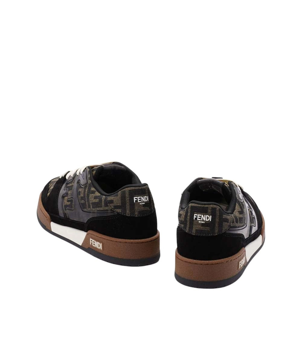 Black Logo Match Sneakers 4