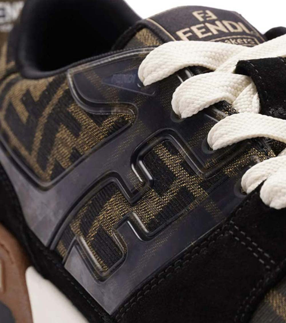 Black Logo Match Sneakers 6