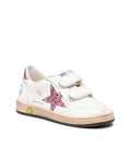 Kids White Embellished Sneakers 1