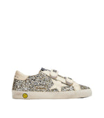 Kids Silver Embellished Sneakers 1