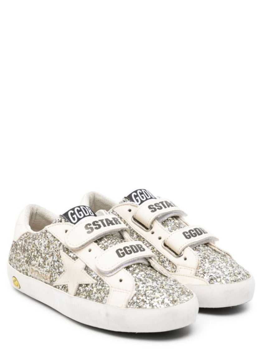 Kids Silver Embellished Sneakers 2