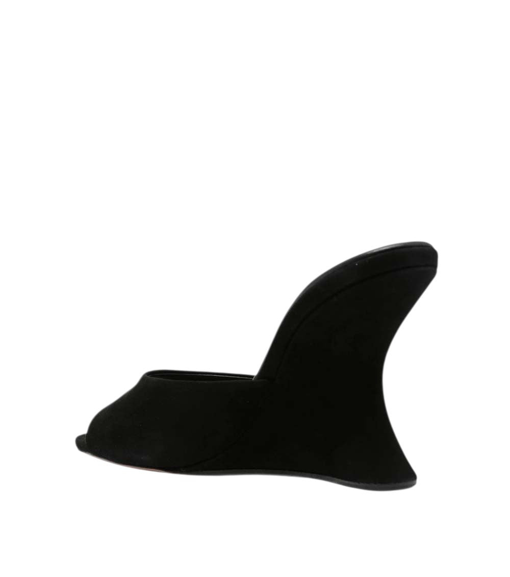 Black Slip-on Wedges 2