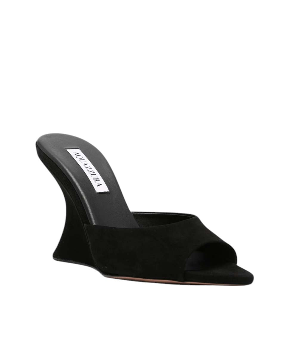 Black Slip-on Wedges 4