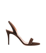 Brown Slingback Heels 1