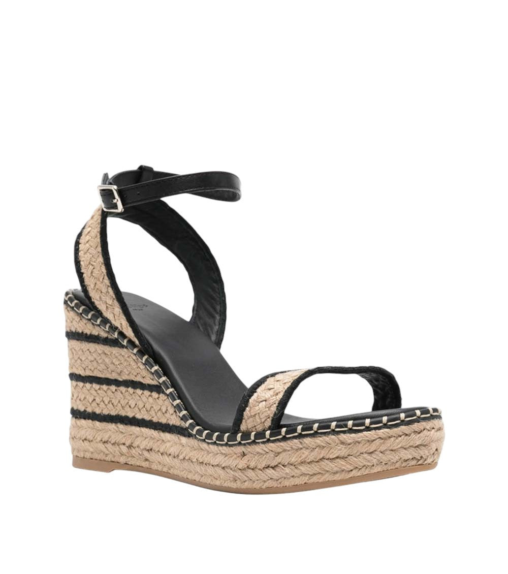 Beige Braided Bera Wedges 4