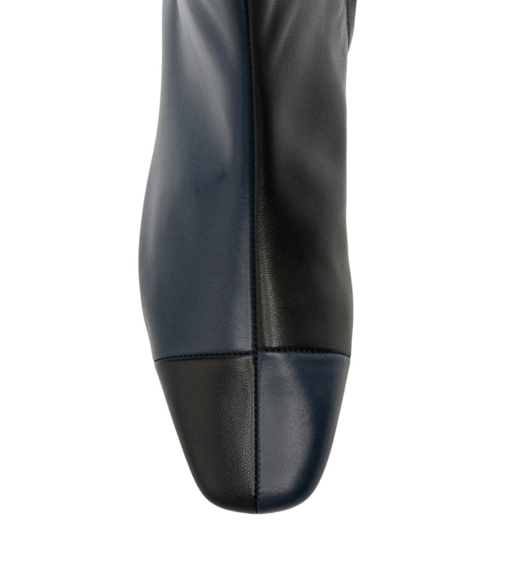 Blue Leather Simonetta Boots 4
