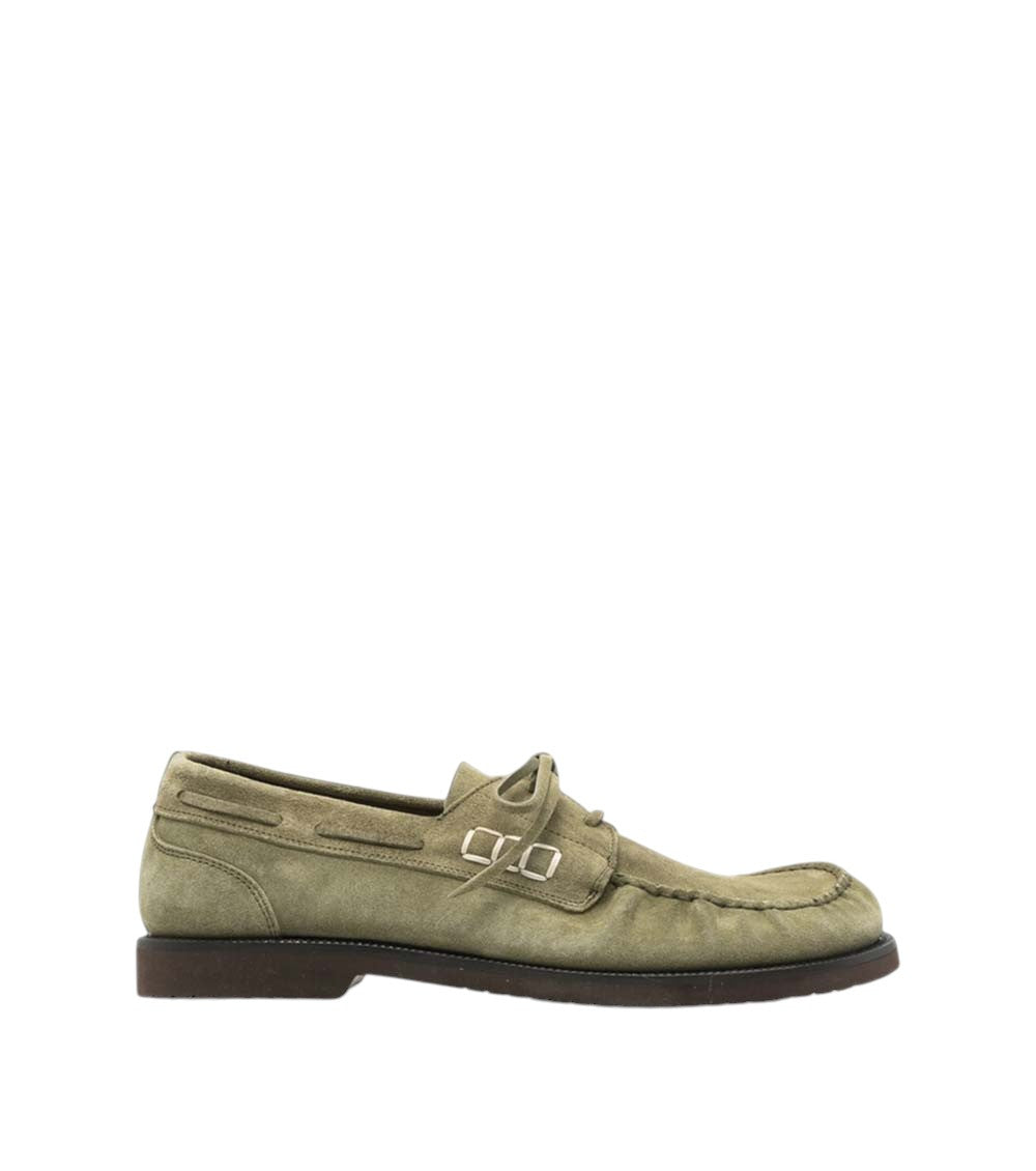 Green Suede Loafers 1